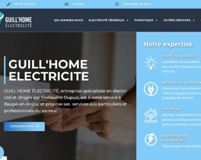 Site Vitrine Guill Home Electricité