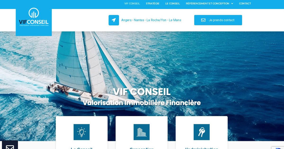 Site internet vitrine VIF Conseils