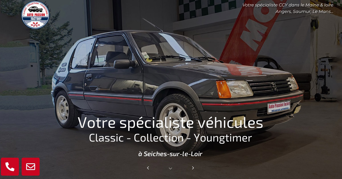 Site internet vitrine Auto-Passion-Factory