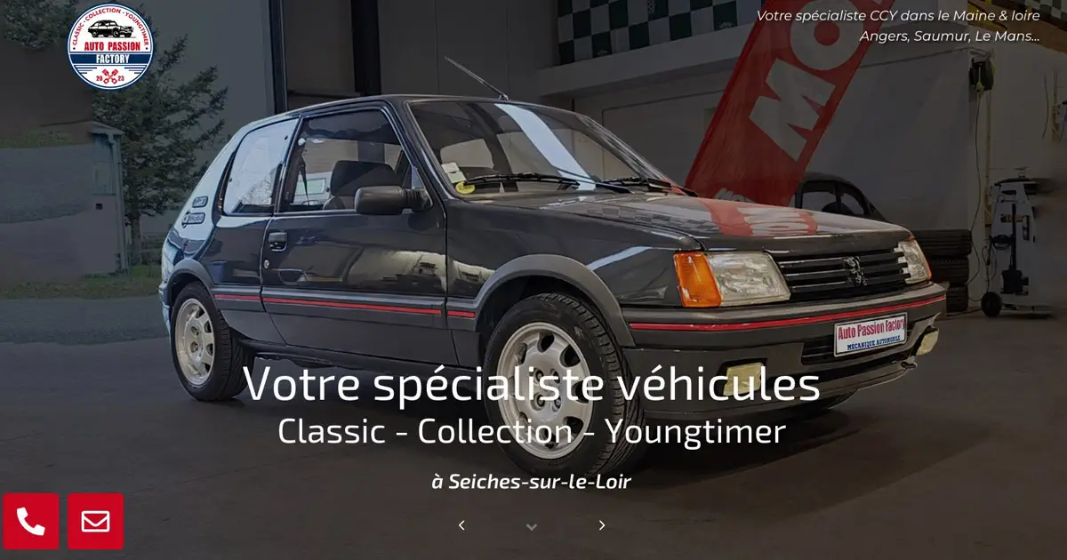 Site internet vitrine Auto-Passion-Factory
