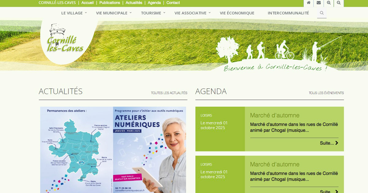 Site internet Mairie de Cornillé-les-Caves
