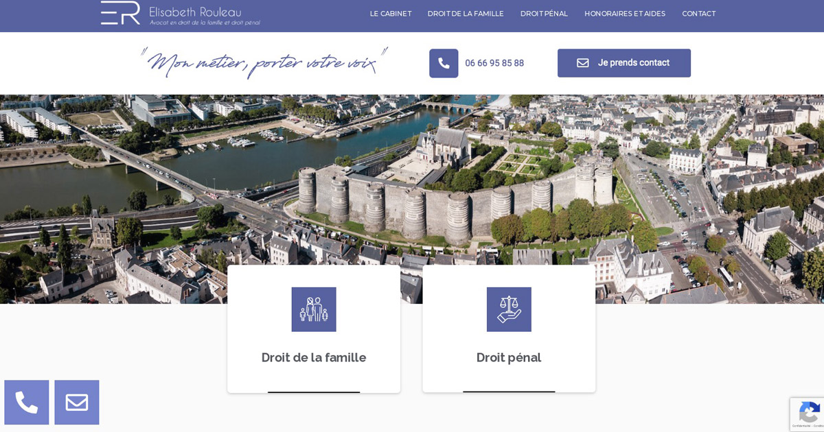 Site internet vitrine Elisabeth Rouleau Avocate