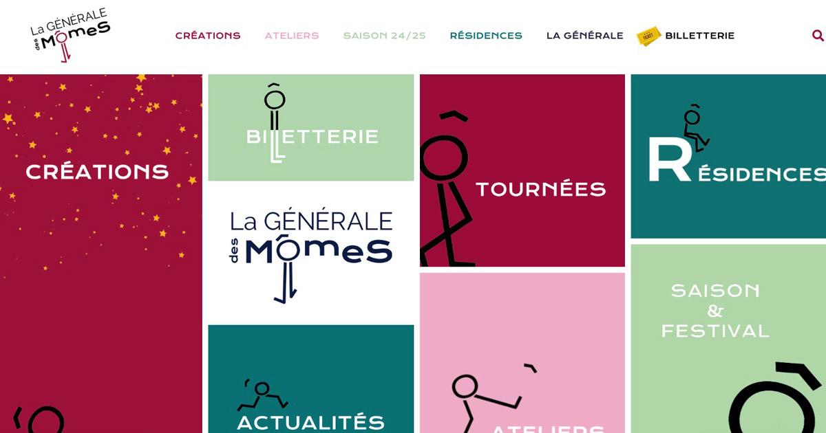 Site internet vitrine La Générale des Mômes