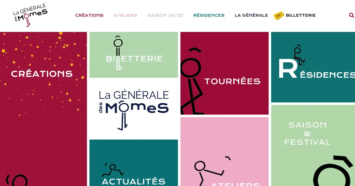 Site internet vitrine La Générale des Mômes