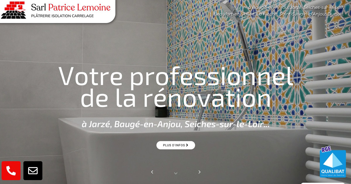 Site internet vitrine Patrice Lemoine