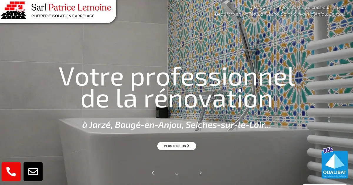 Site internet vitrine Patrice Lemoine