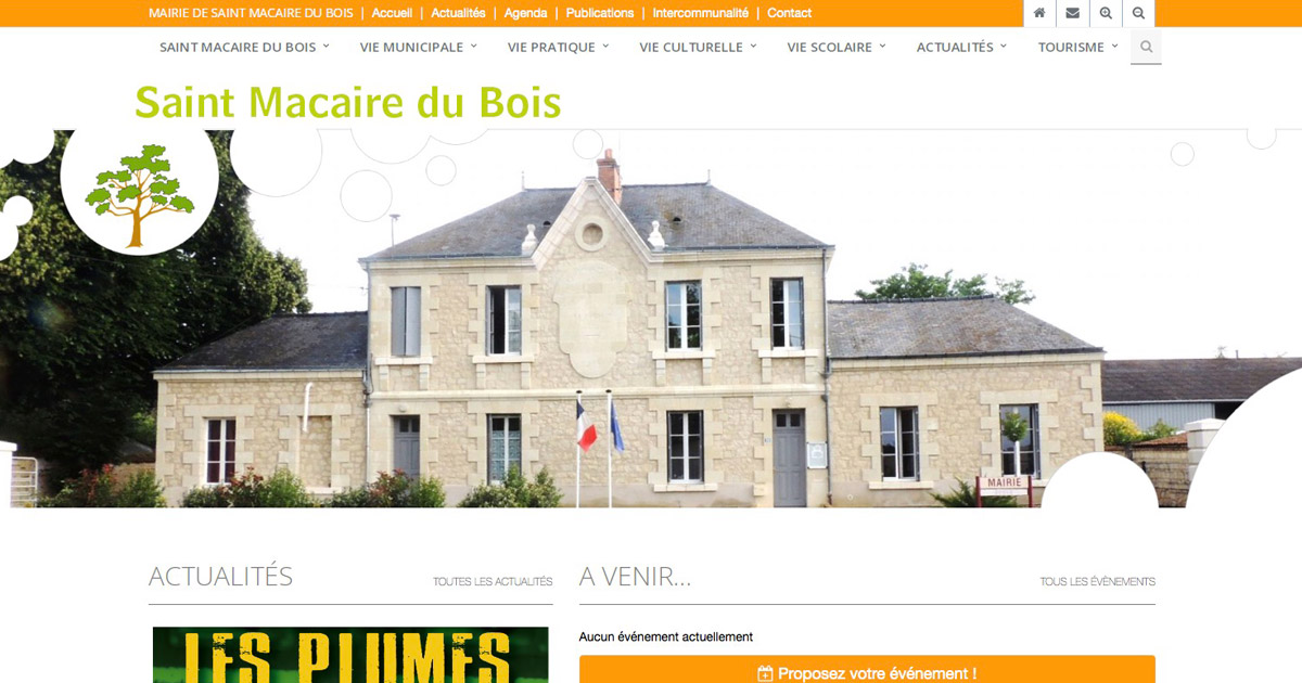 Site internet Mairie de Saint Macaire du Bois