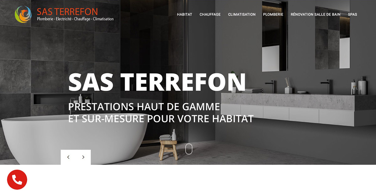 Site internet vitrine SAS TERREFON