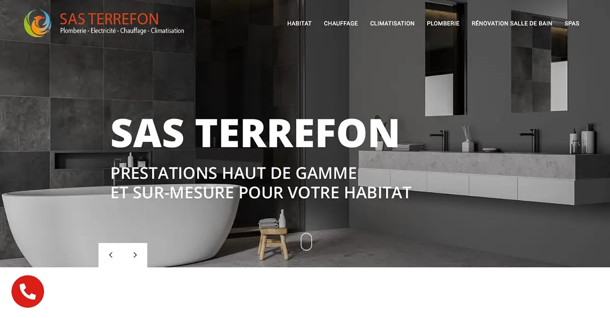 Site internet vitrine SAS TERREFON