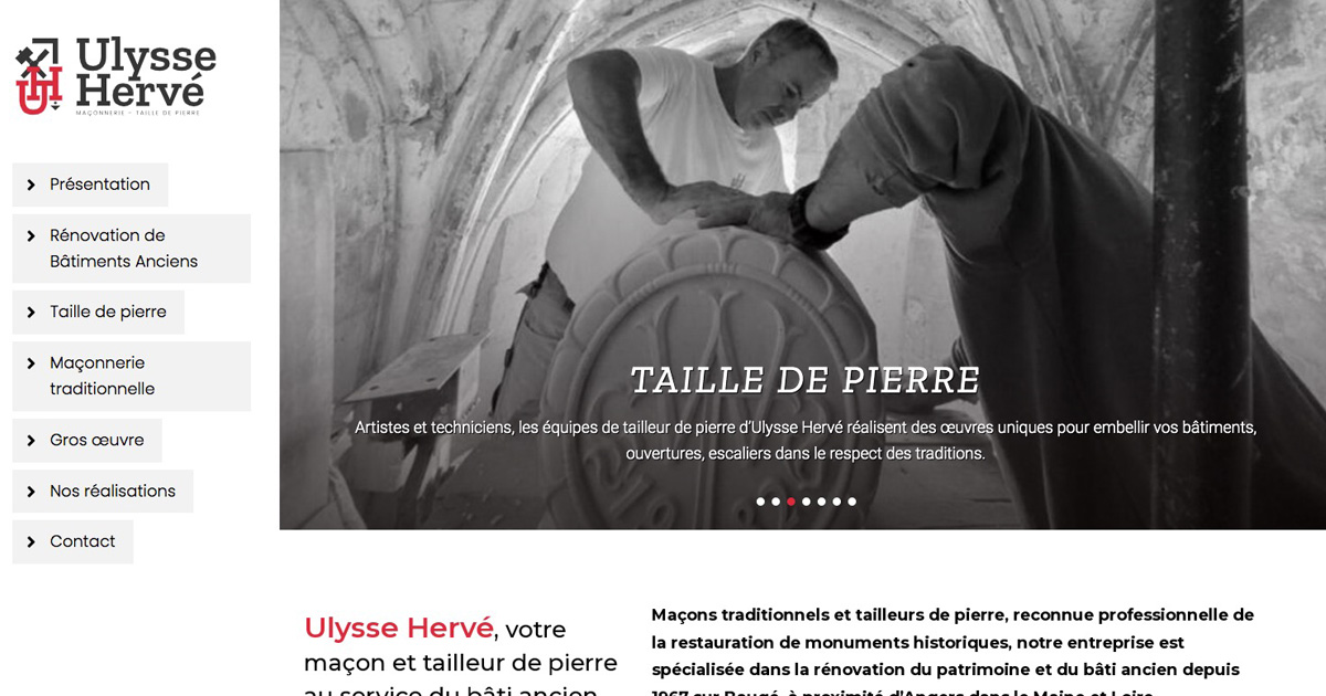 Site internet vitrine Ulysse Hervé