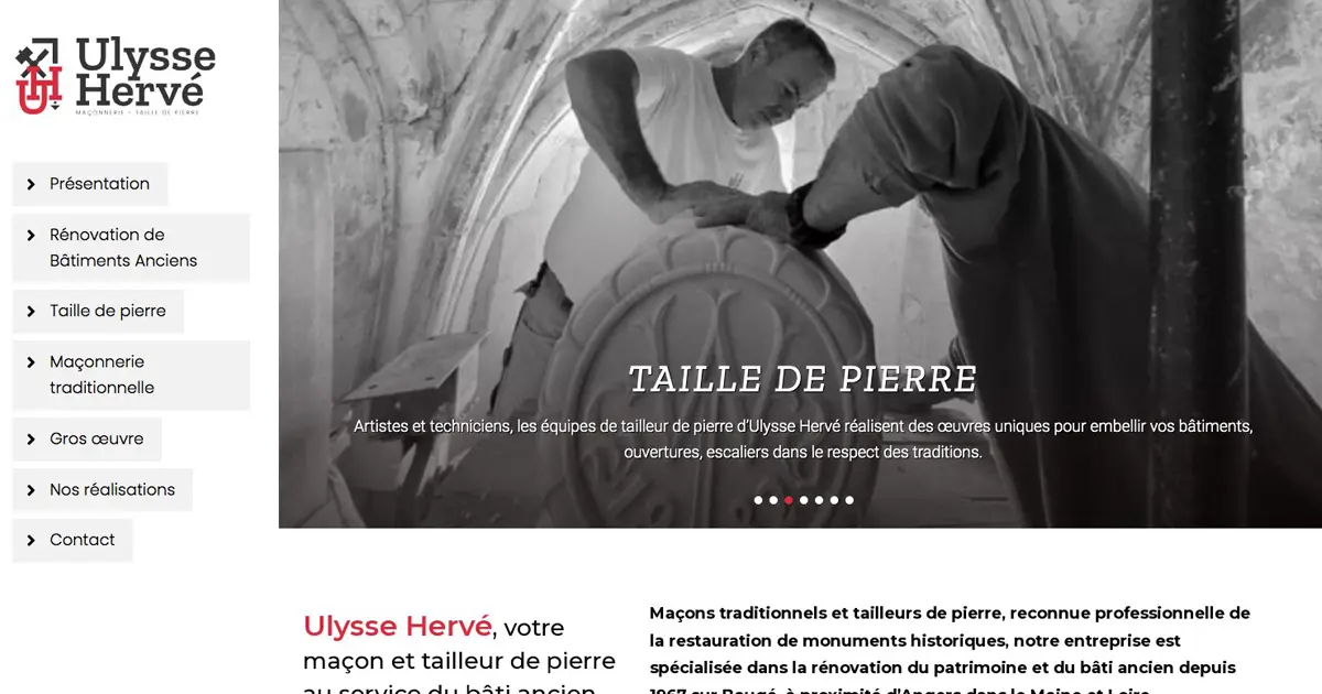 Site internet vitrine Ulysse Hervé