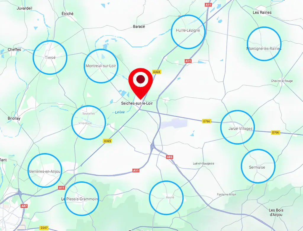 Référencement local à Seiches-sur-le-Loir