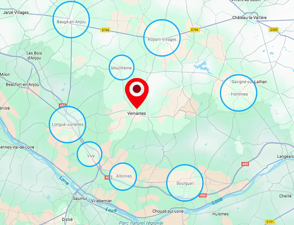 Référencement local à Vernantes