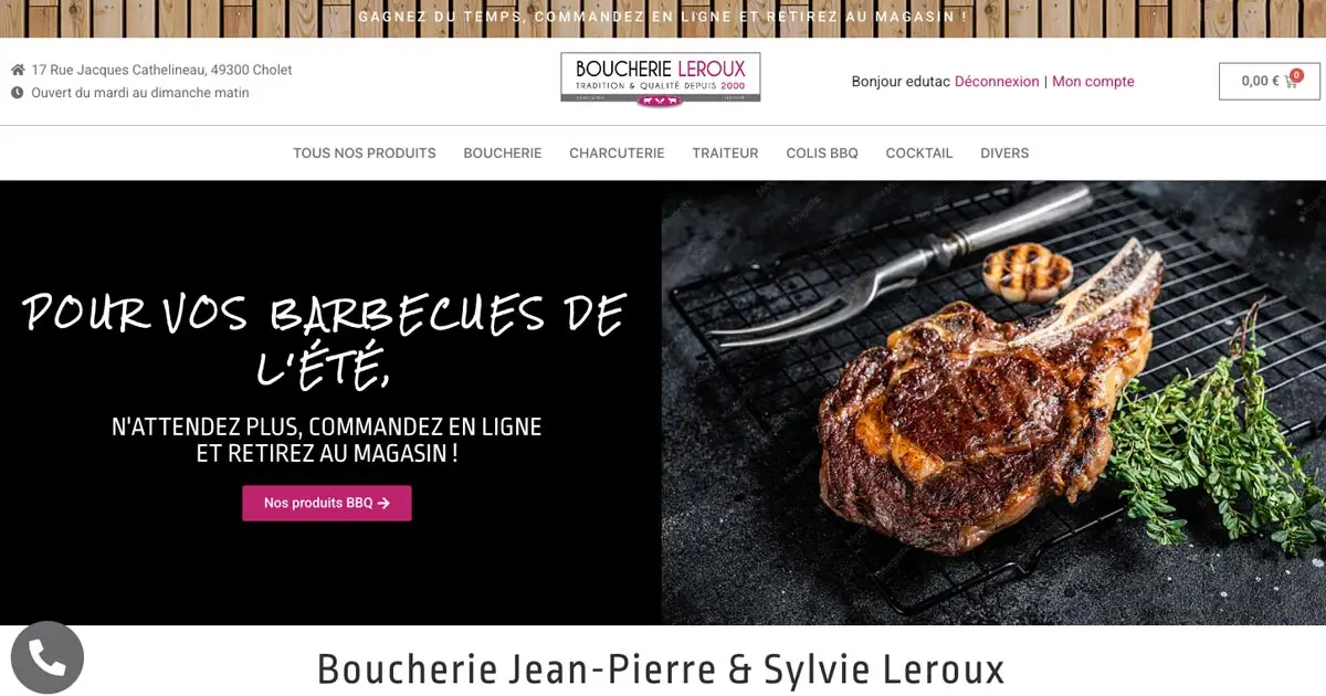 Leroux Boucher Traiteur Cholet
