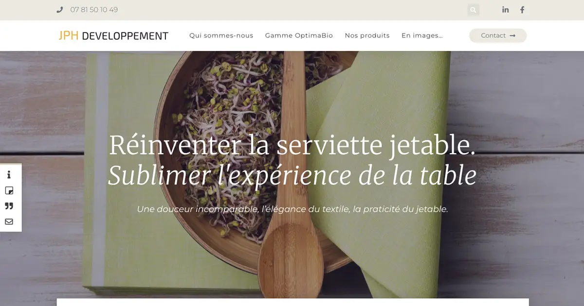 Site vitrine JPH Développement